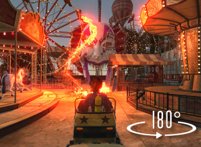 180 virtual reality roller coaster