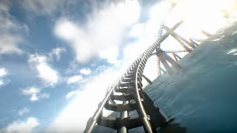3d underwater roller coaster